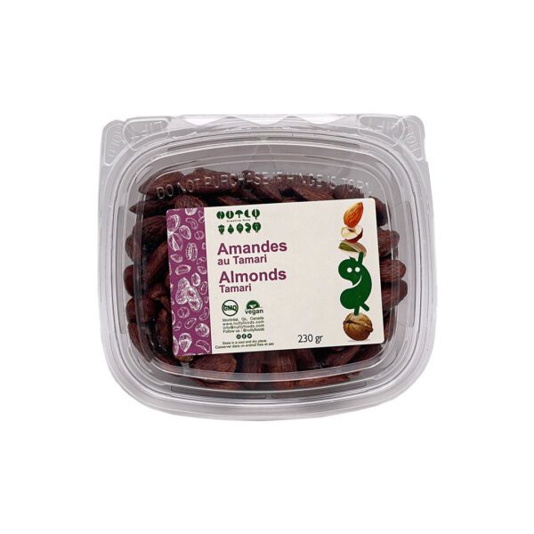 Nutly High Quality Tamari Almonds – Roasted almonds seasoned with gluten-free tamari sauce