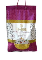 Basmati rice in a cealed bag