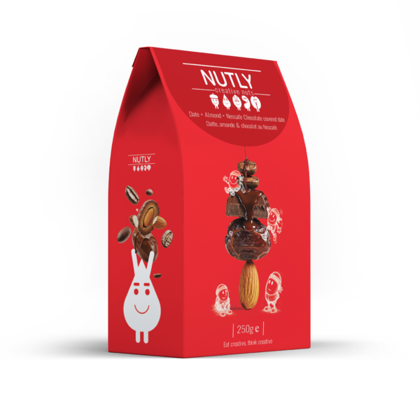 Dark Chocolate Covered Dates with Almond Center.
